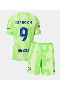 Barcelona Robert Lewandowski #9 Babytruitje 3e tenue Kind 2024-25 Korte Mouw (+ Korte broeken)